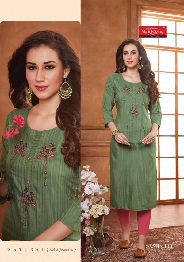 Wanna Sasha Beautiful Festive Wear Embroidery Kurti 